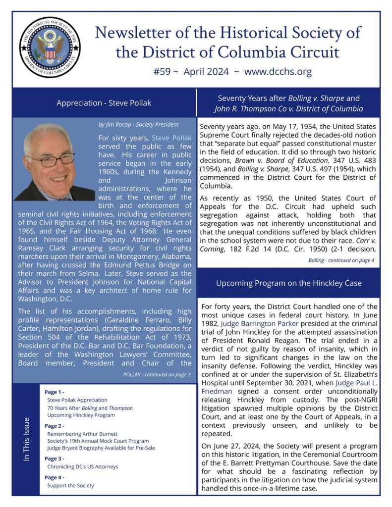 DCCHS Newsletter April 2024