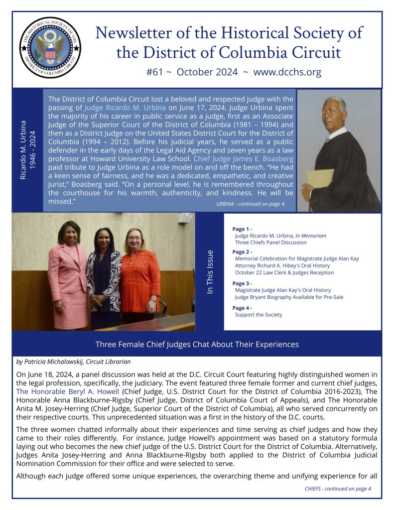 DCCHS Newsletter Oct 2024