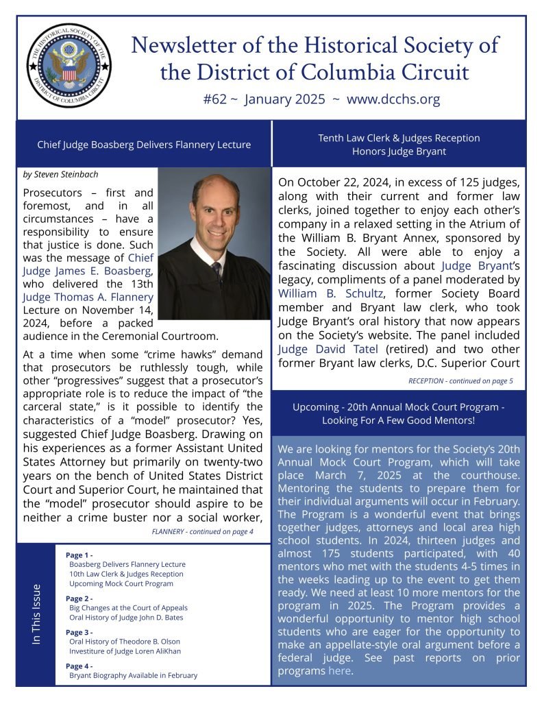 Jan 2025 DCCHS Newsletter