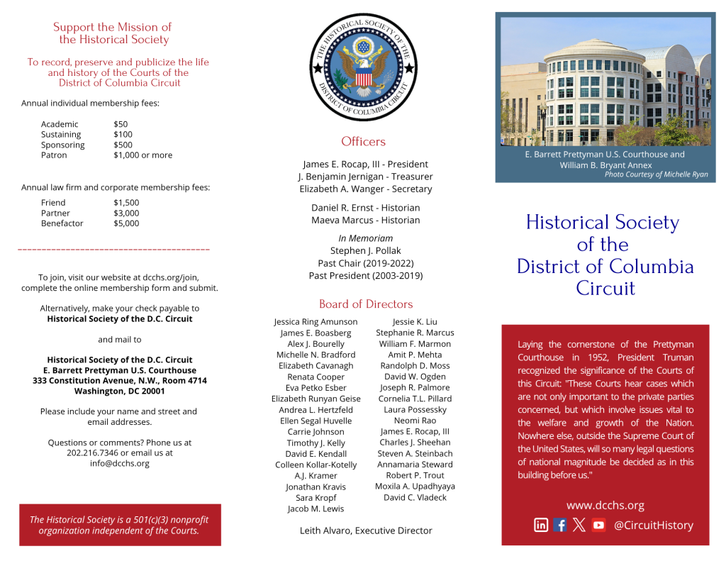 May 2025 DCCHS Membership